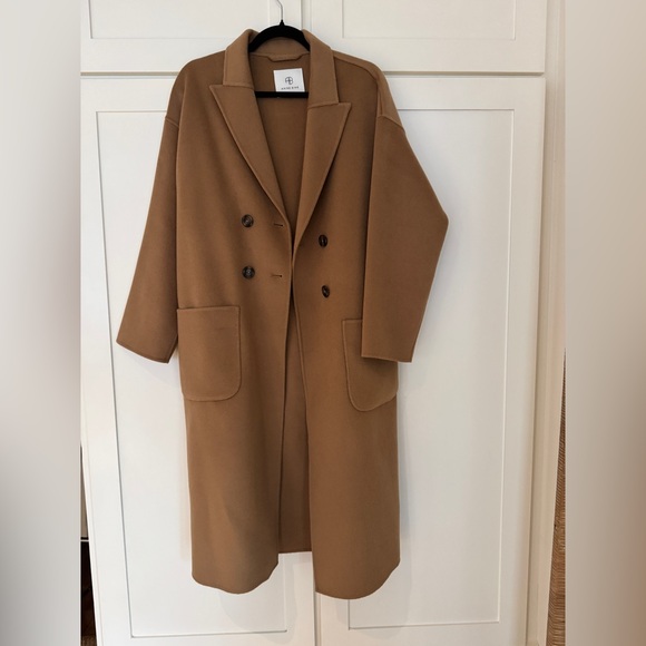 Anine Bing Dylan Coat Camel Cashmere Blend XS - Picture 8 of 17